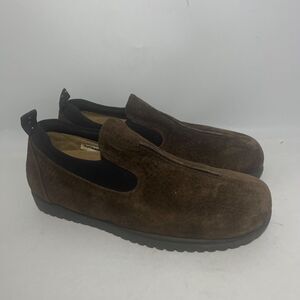 HUSH PUPPIES Brown LEATHER Women Size 8.5 M Loafers Comfort Shoes